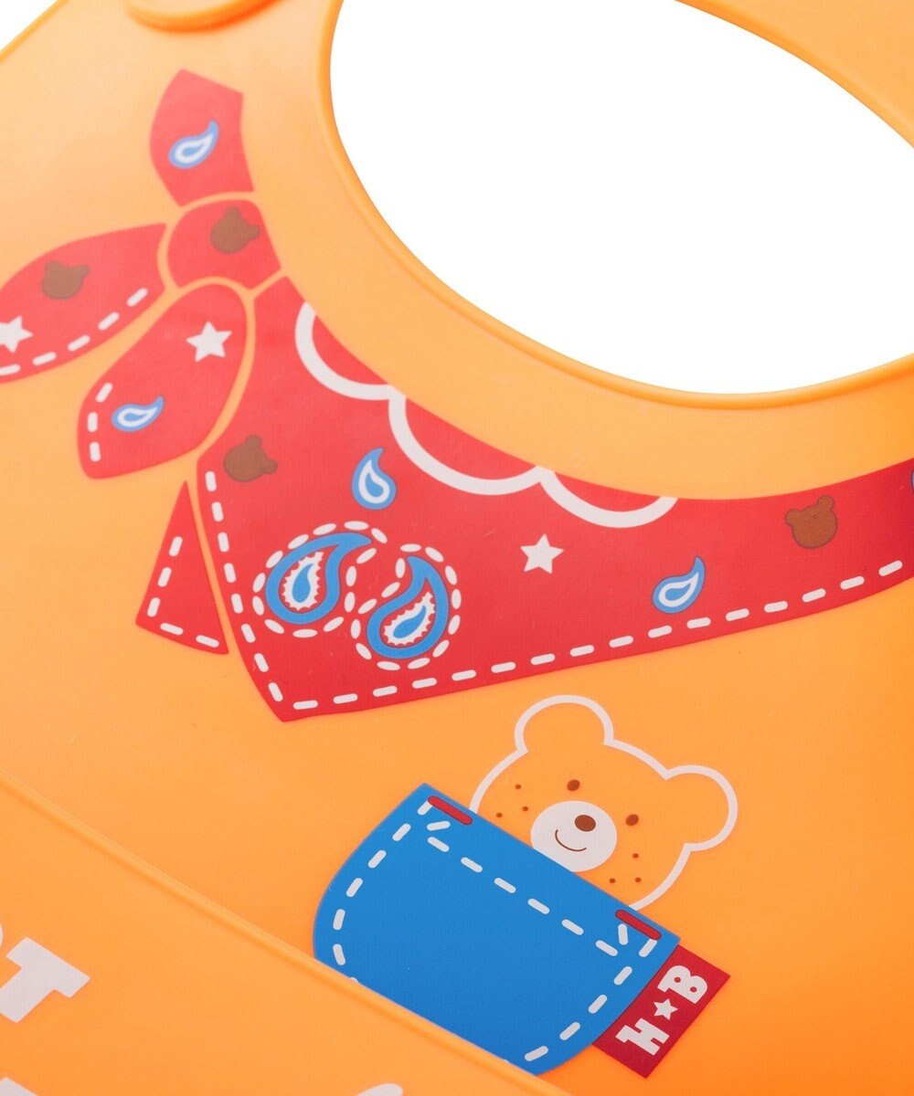 MIKI HOUSE HOT BISCUITS シリコン製 ランチスタイ 