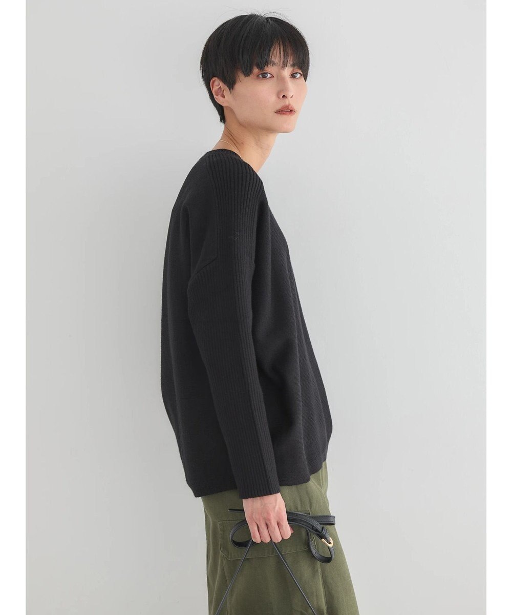 AMERICAN HOLIC バイパチ袖リブラグランニットプルオーバー 