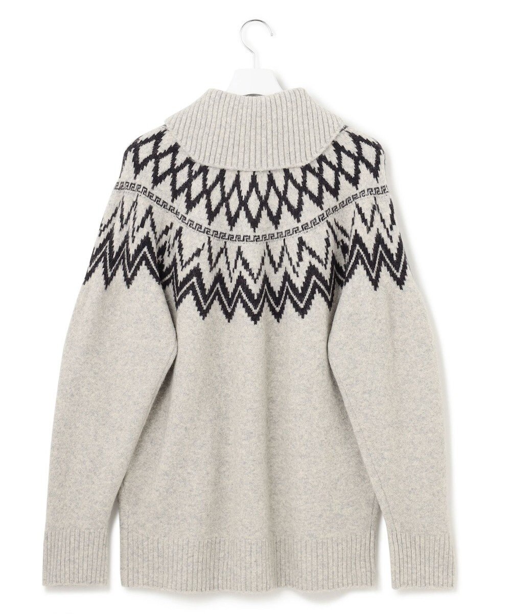 J.PRESS YORK STREET 【UNISEX】FOXMIX ノルディックカウチン ニットカーディガン 