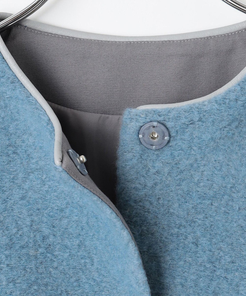 #Newans 【洗濯機可能】バックフレアショートコート 