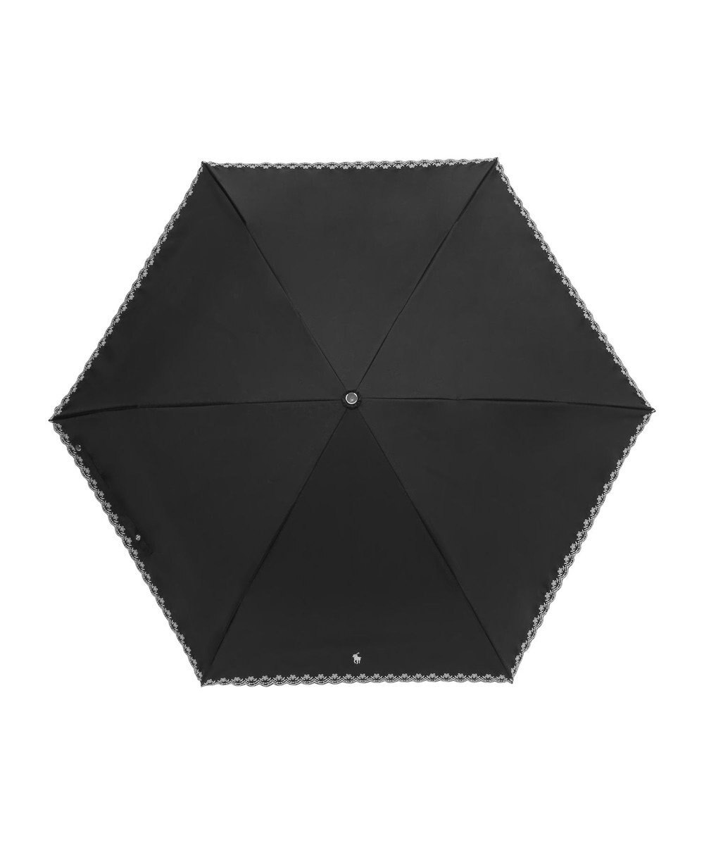 MOONBAT POLO RALPH LAUREN（ポロ ラルフローレン）晴雨兼用日傘 無地 刺繍 遮光率100% 遮熱 UV 