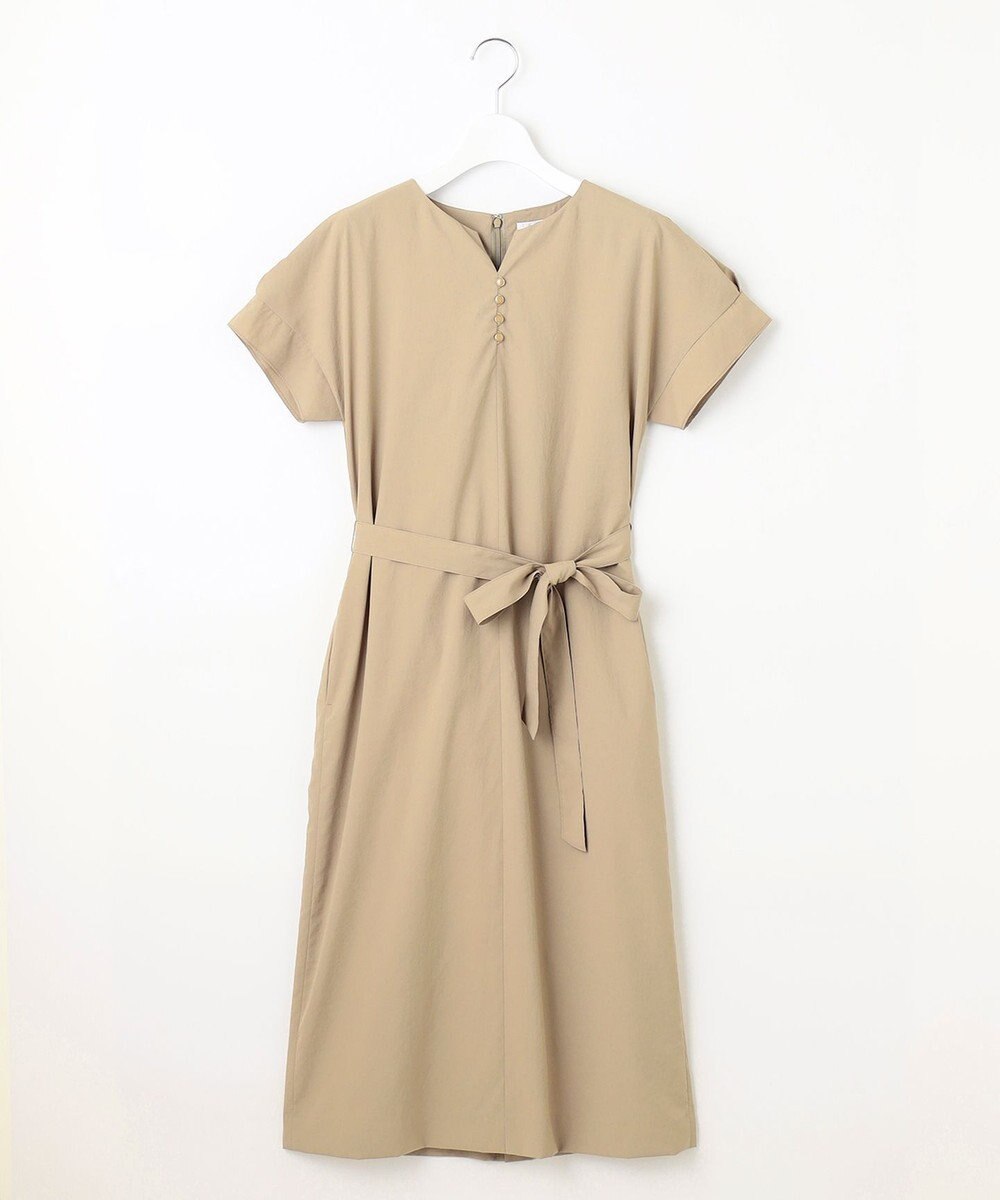 J.PRESS LADIES S 【洗える・イージーケア】ソフトタイプライター フレンチスリーブ ワンピース 