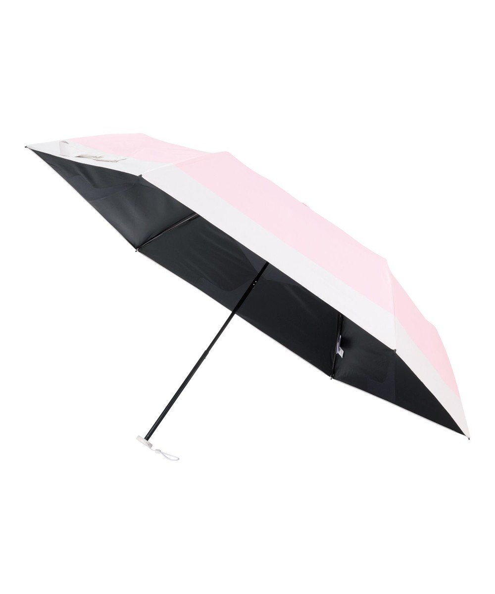 MOONBAT 【遮光100％/晴雨兼用】kowaza コワザ ライトウェイトカーボン ボーダー 折りたたみ傘 簡単に畳める傘 コンパクト 50cm 