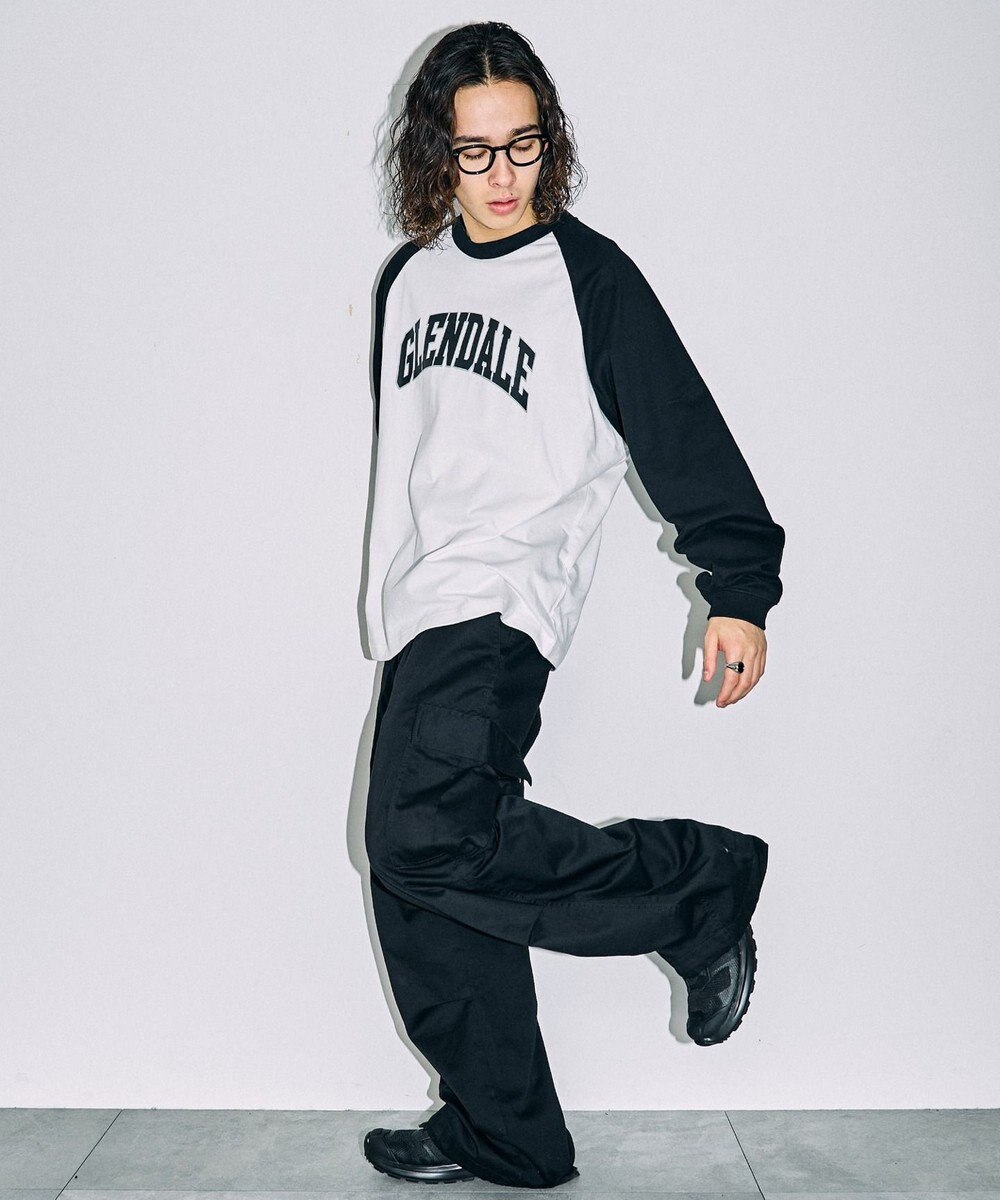 WEGO 【ユニセックス着用ITEM】ラグラングラフィックBIGロンT 