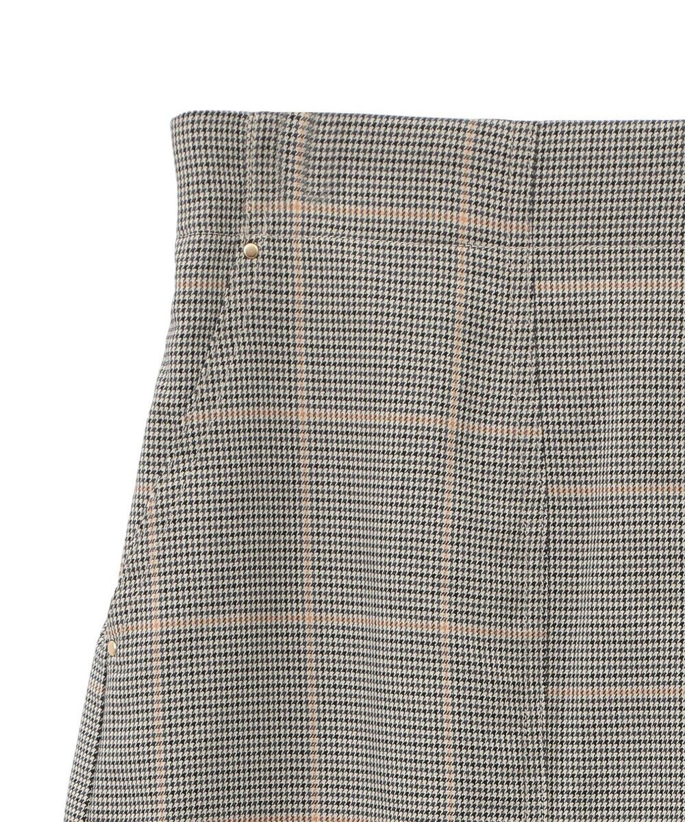 Green Parks きれいシルエットチェックＡラインスカート 