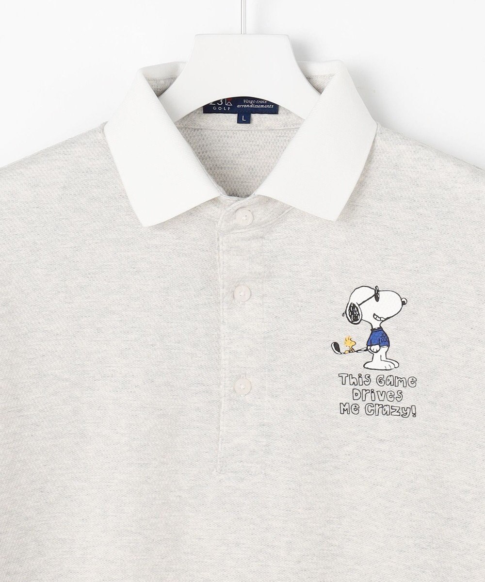 23区GOLF 【MEN】『PEANUTS』コラボ　「JOE COOL」半袖ポロシャツ 