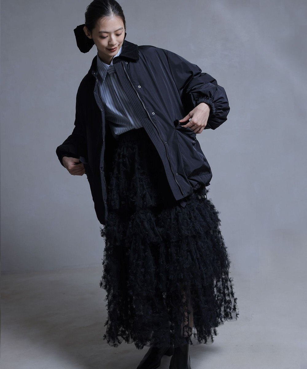 組曲 S 【組曲×setsuko sagittaire】リバーシブルバレル ダウンコート 