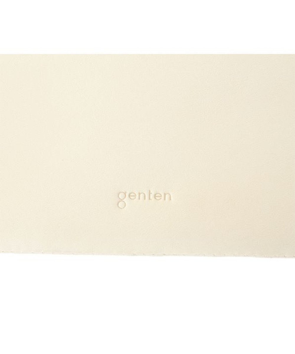 genten フラッターカットワーク マチなし長財布 