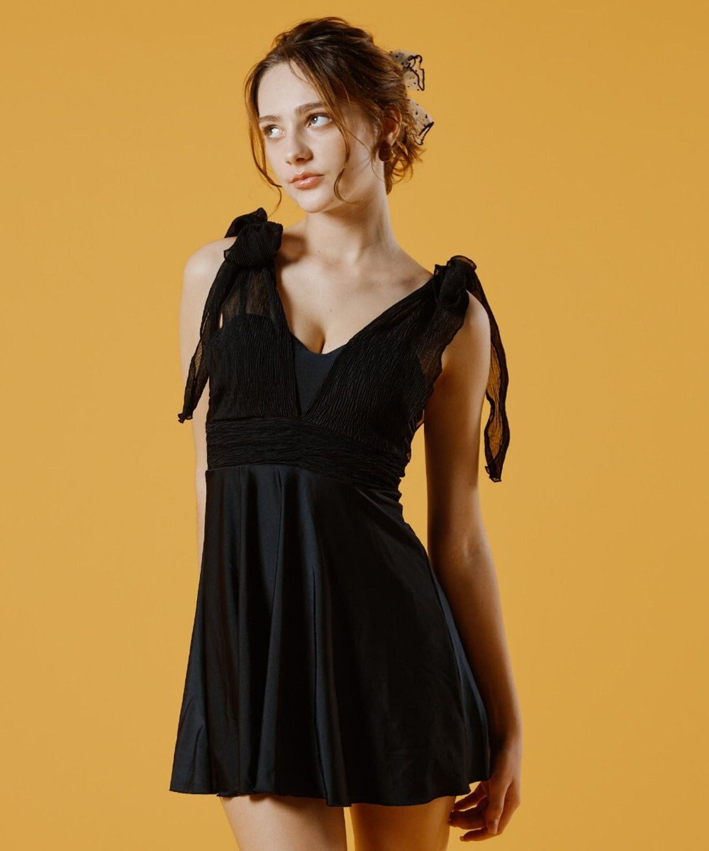 San-ai Resort（三愛水着楽園） 【WEB限定】Aラインワンピース2点セット水着 