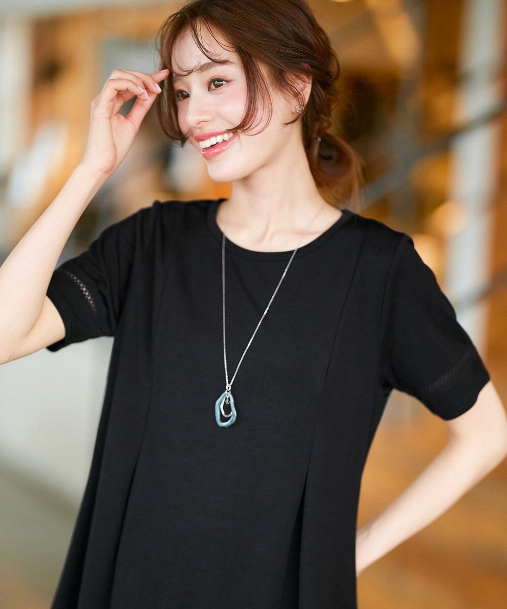 Tiaclasse L 【洗える・接触冷感・紫外線ケア・サラごこち】はしごレースチュニック 