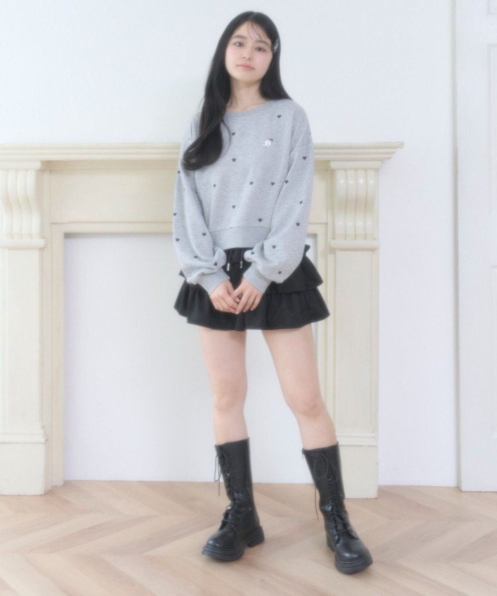 WEGO ハート総柄刺?スウェット 