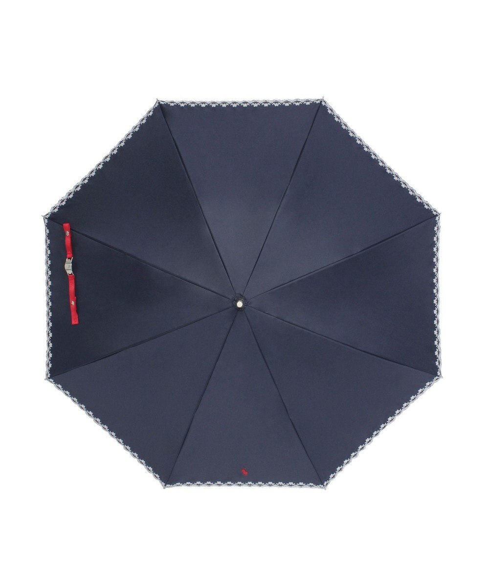 MOONBAT POLO RALPH LAUREN（ポロ ラルフローレン）晴雨兼用日傘 無地 刺繍 長傘 遮光率100％ 遮熱 UV 