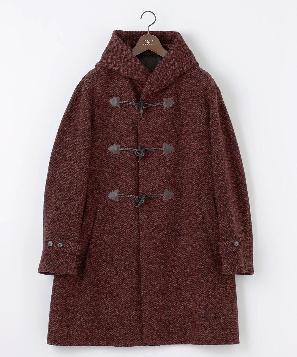 JOSEPH ABBOUD 【キングサイズ・軽量/シェットランドツィード/インポート素材】 シェットランドツィード ダッフルコート 