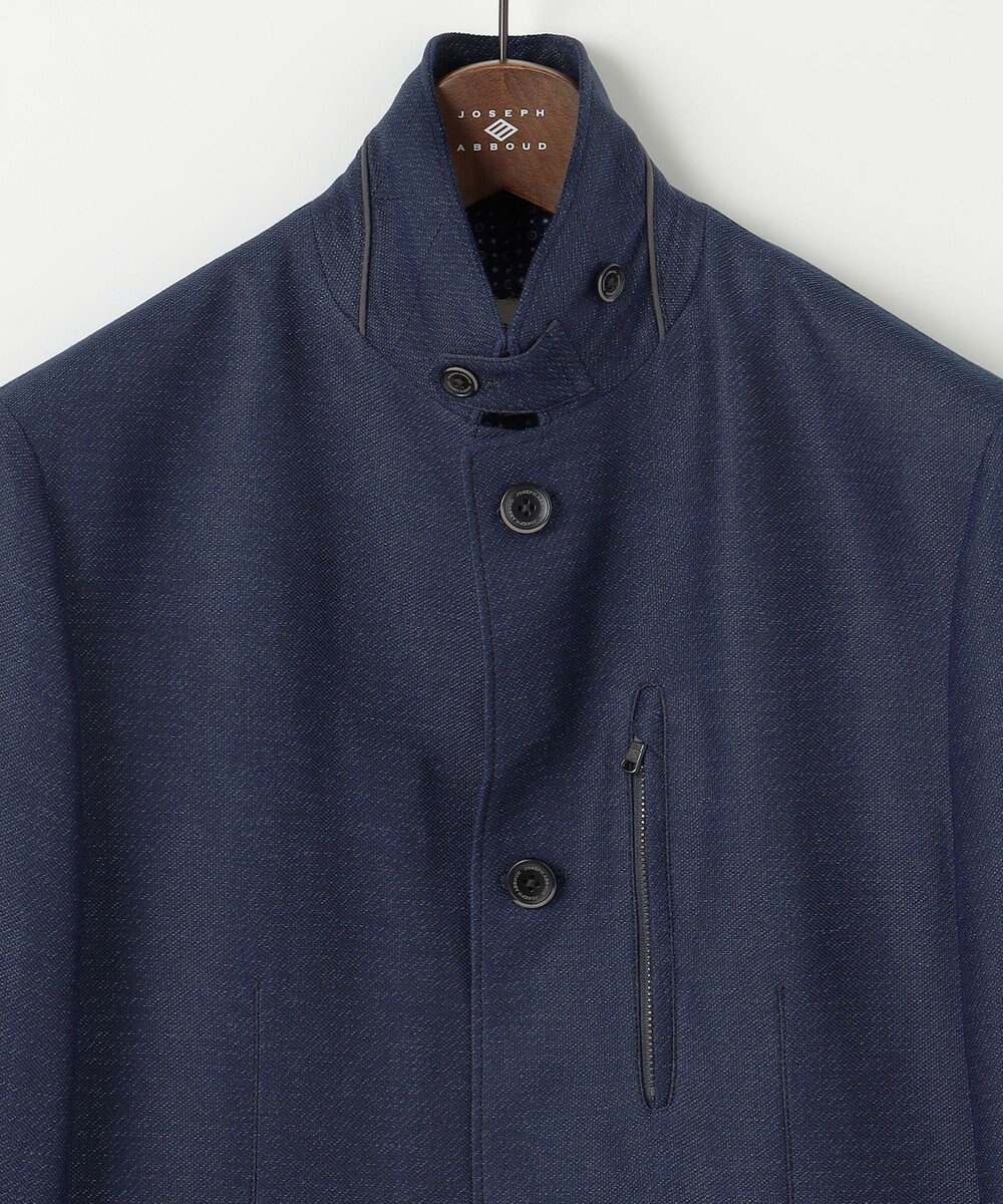 JOSEPH ABBOUD 【清涼/軽量/ストレッチ/ソフト】プリントレノクロス コンバーチブル ジャケット 