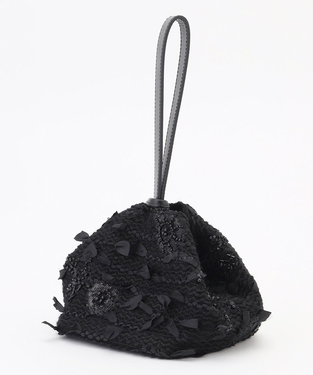 自由区 【カトリエムブーケ】Tweed a fleurs et rubans     ミニバッグ 