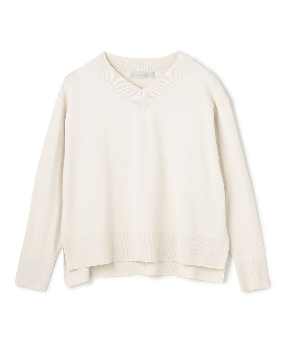 UNFILO マイビューティニット Vネック 