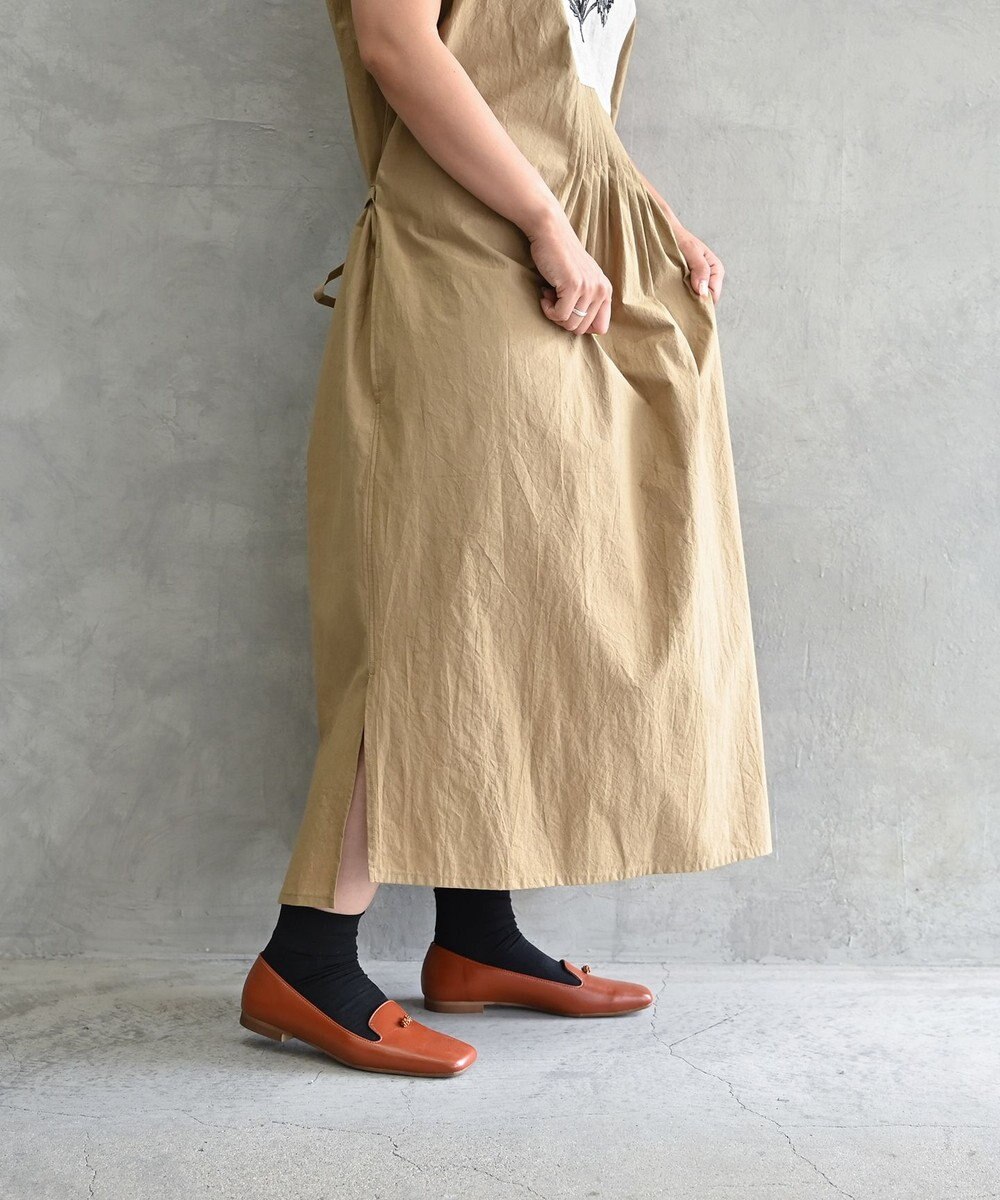 muuc ビーズモチーフのスクエアシューズ 