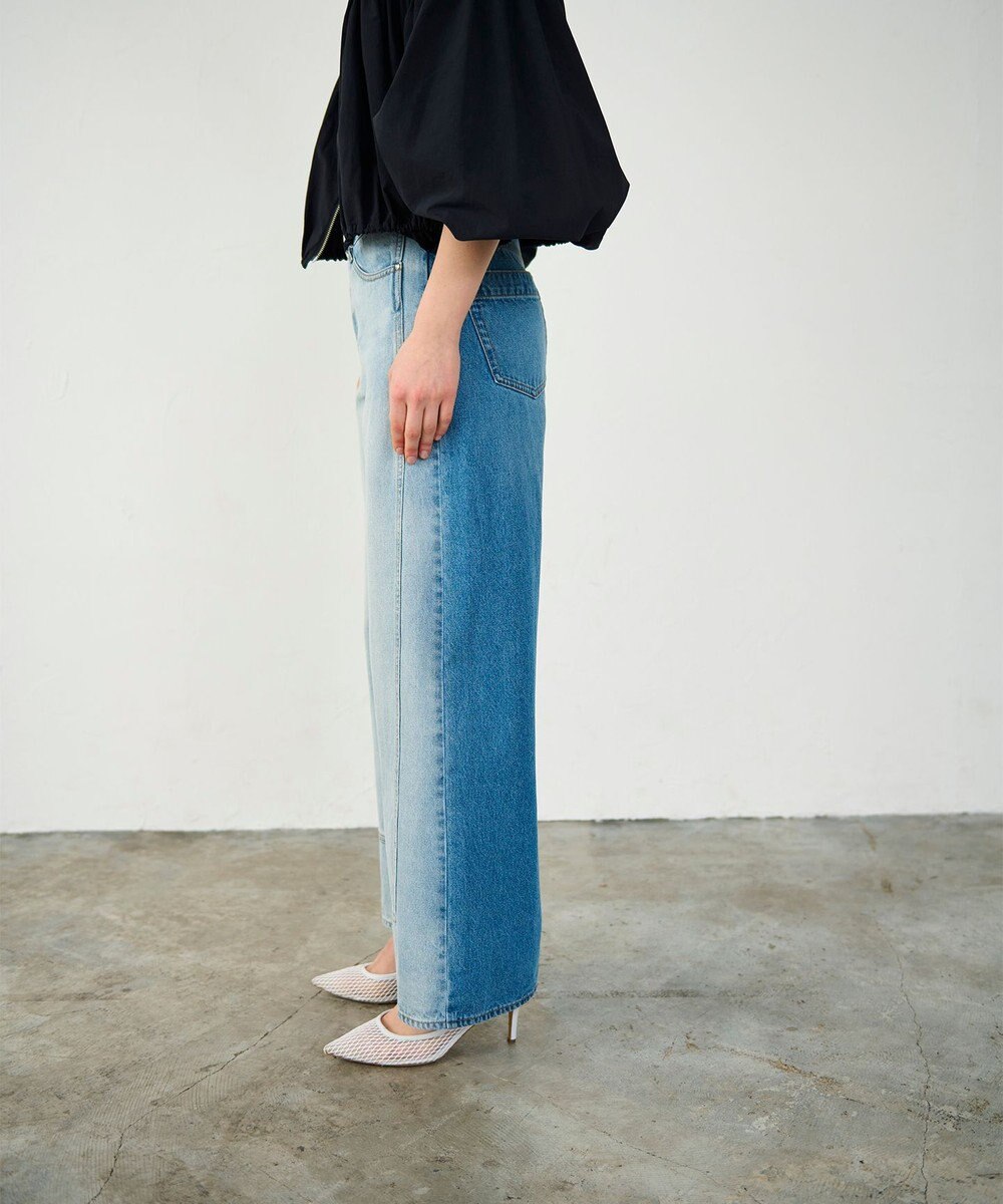 GRACE CONTINENTAL ラップデニムパンツ 