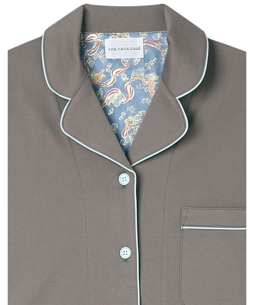 une nana cool 【綿100%】60/2 やわらか天竺 半袖開襟パジャマ MADE WITH LIBERTY FABRIC 