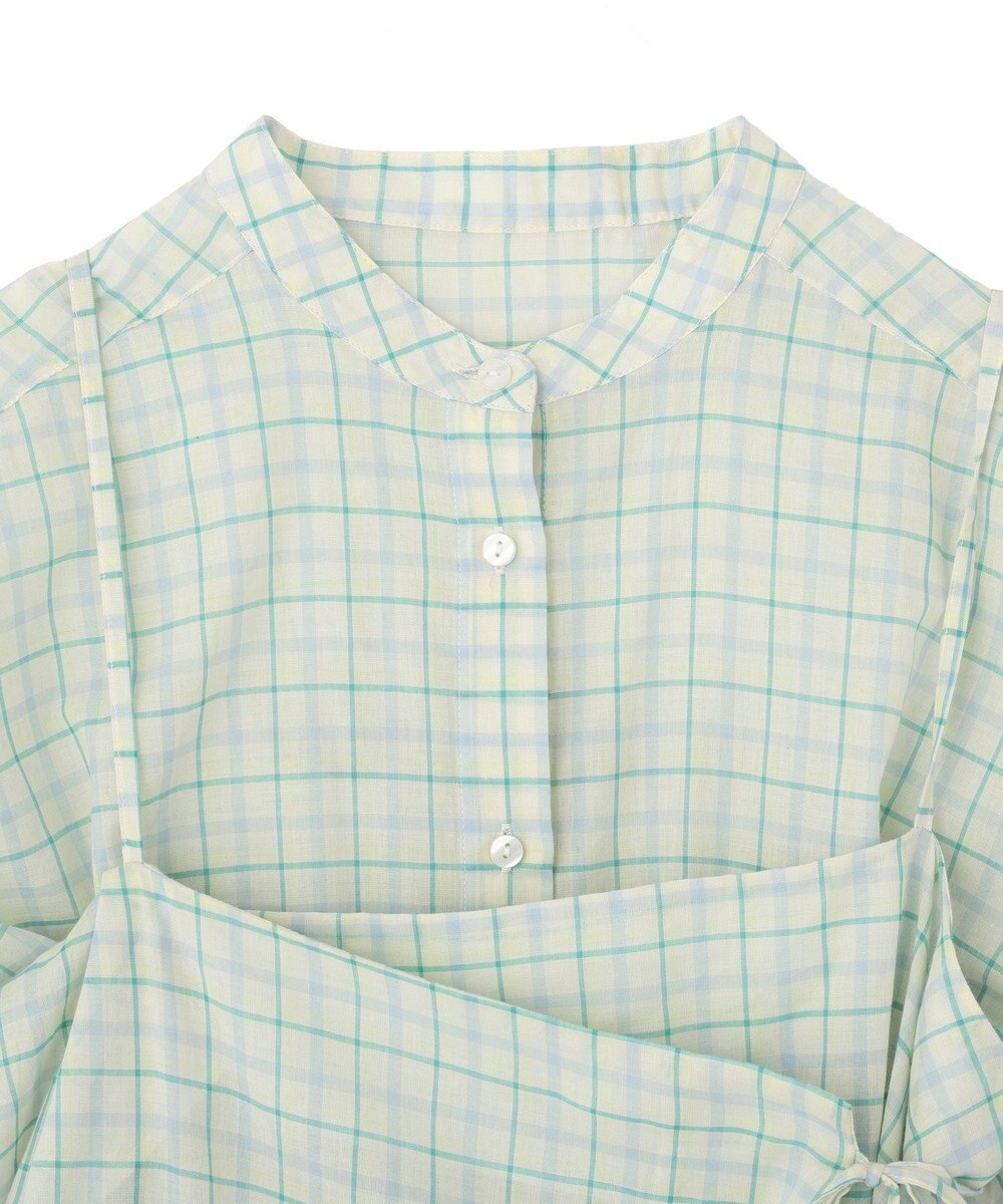 earth music&ecology 【予約】【綿100％】SET2点エプロンライクビスチェ＋シャツ 