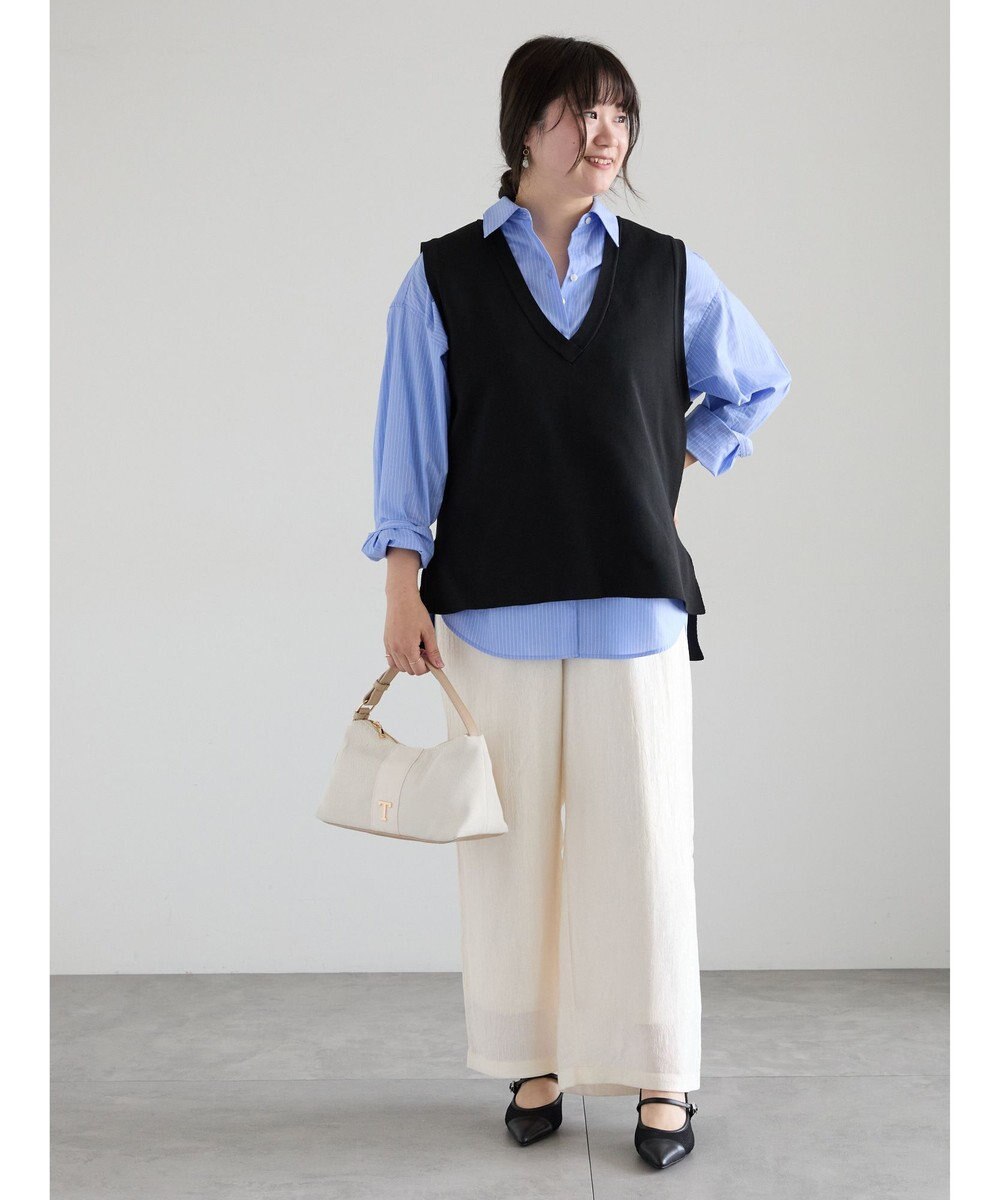 Te chichi Vネックニットベスト 