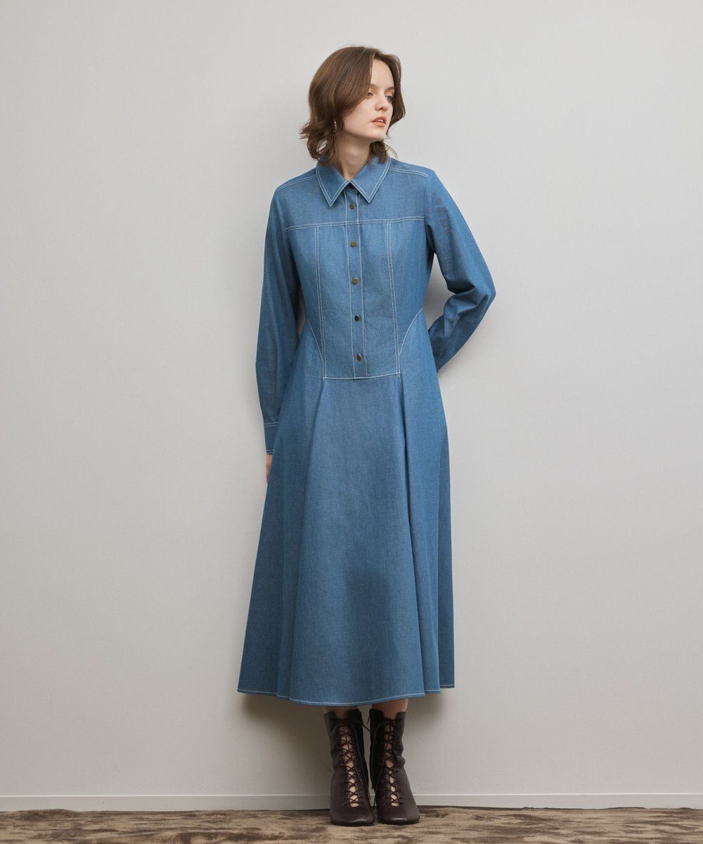 GRACE CONTINENTAL シャツフレアワンピース 