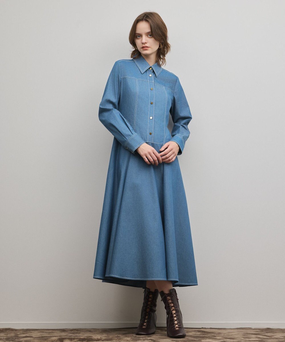 GRACE CONTINENTAL シャツフレアワンピース 