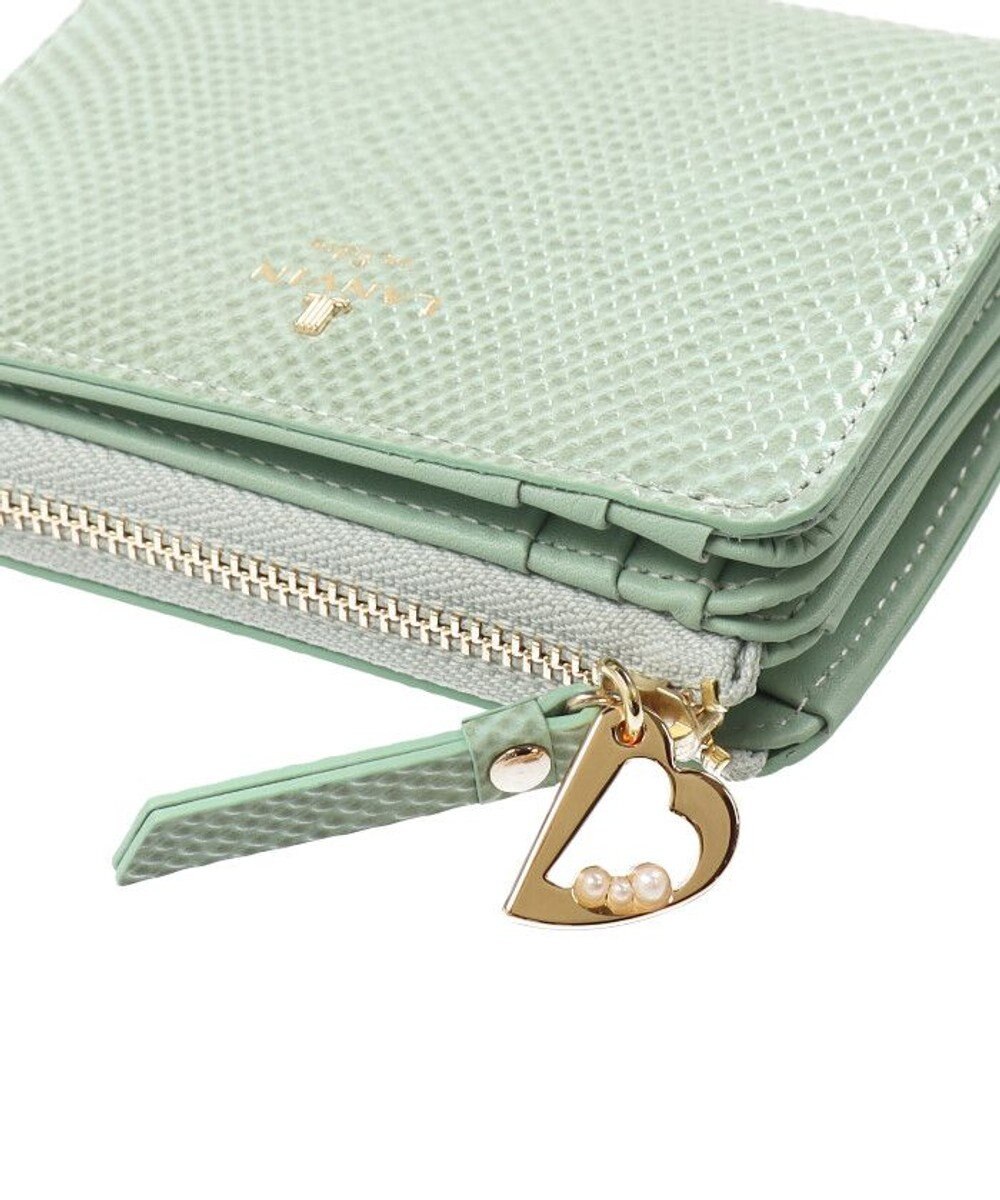 LANVIN en Bleu マゼンダ Lファスナー二つ折り財布 