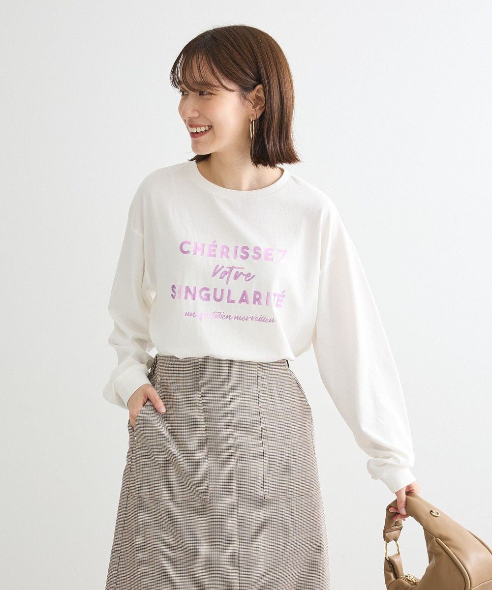 Green Parks 箔プリント長袖ロンＴＥＥ 