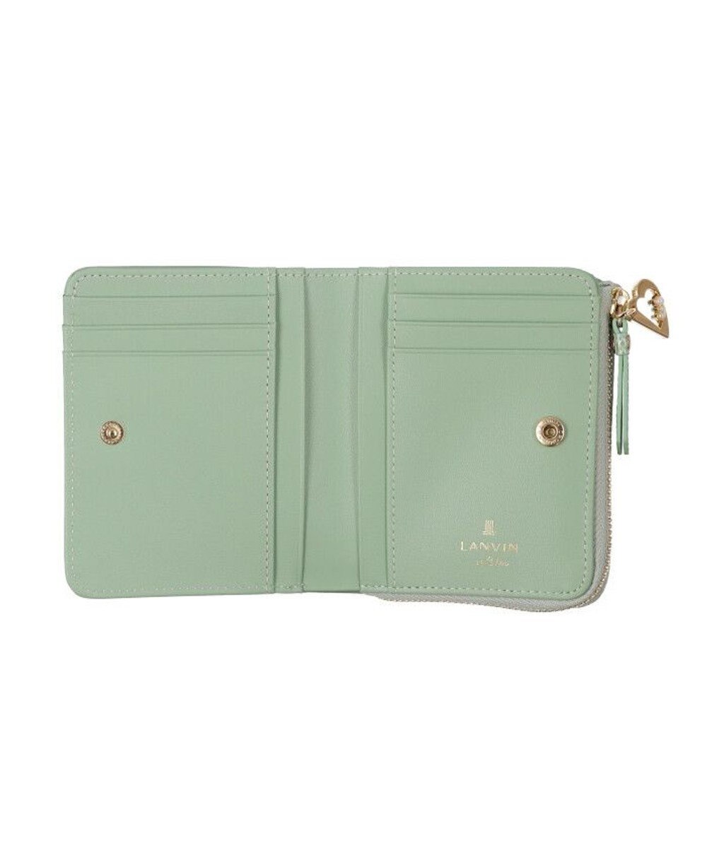 LANVIN en Bleu マゼンダ Lファスナー二つ折り財布 