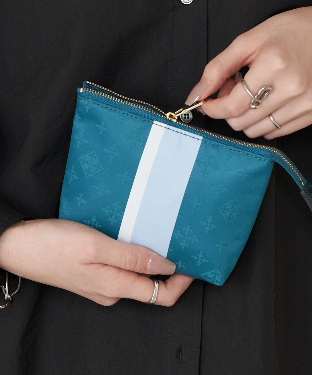 russet ラインプリントポーチ S(Z-227) 