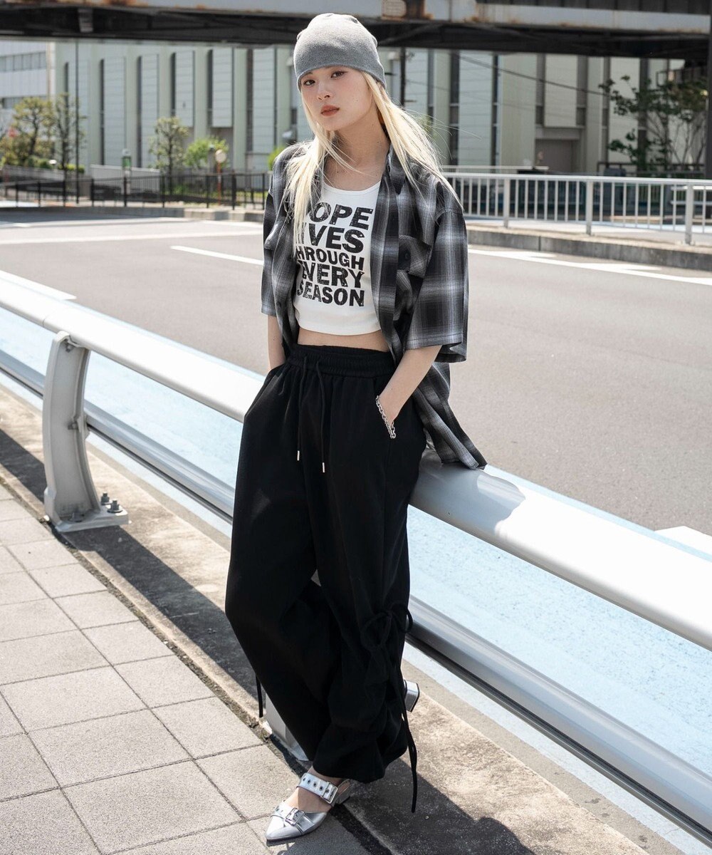 WEGO 【ユニセックス着用ITEM/SMLサイズ展開】オンブレチェックシャツ（SS） 