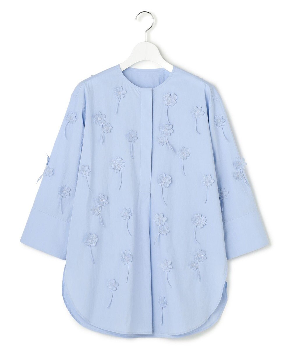 23区 【GOLD LABEL】エンブロイダリータイプライター ブラウス 