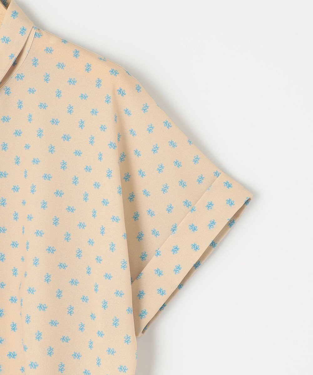 組曲 S 【セットアップ対応可】モノグラムプリント2WAYブラウス 