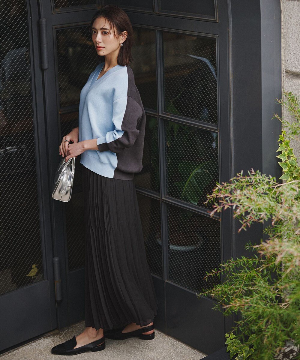 ICB ライトジョーゼットプリーツ スカート 