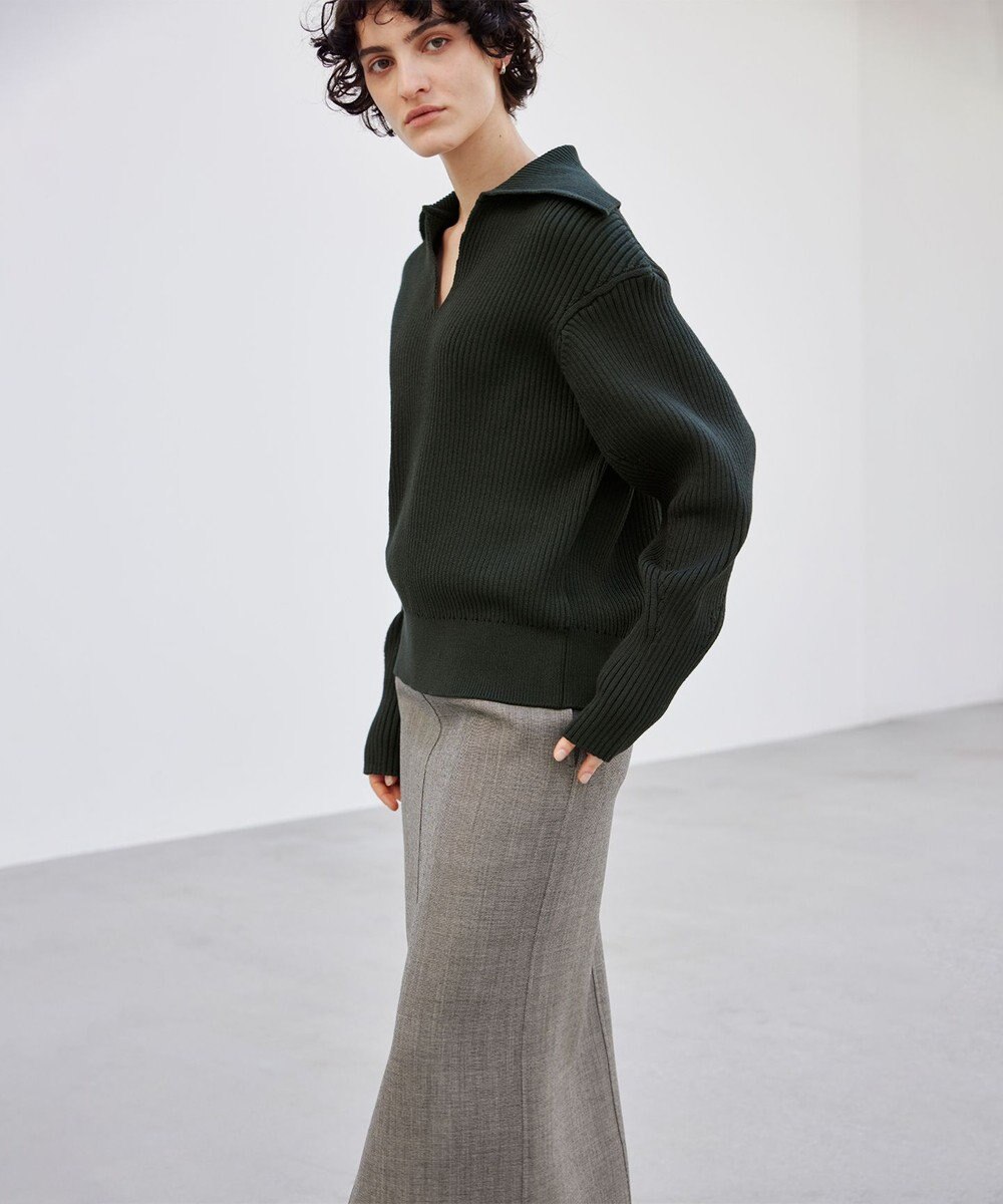 BEIGE， 【洗える】THURET / リブニット 