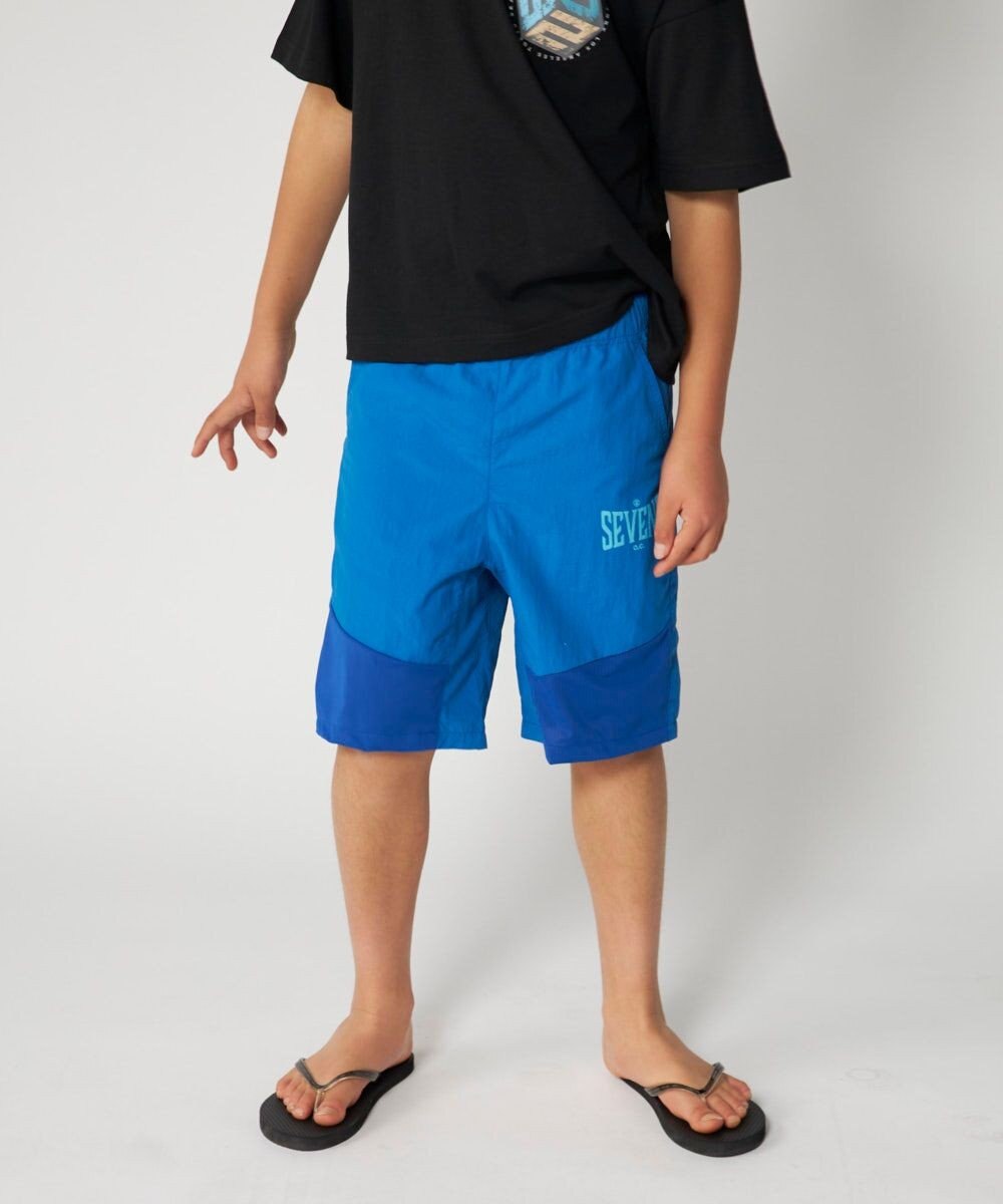 OP／FILA 【SEVEN2】異素材切替ナイロンパンツ 