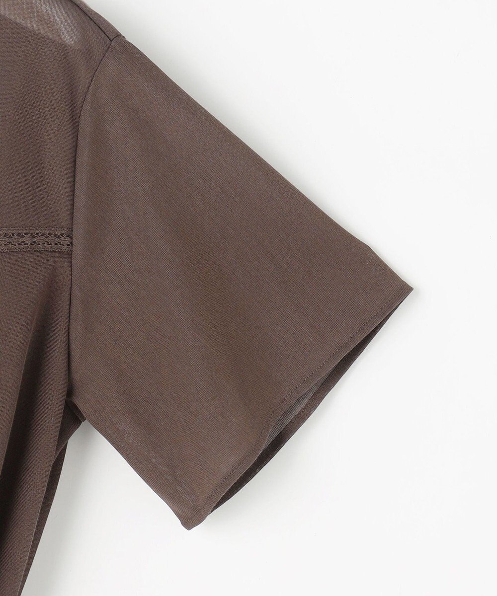 J.PRESS LADIES S シアードライトリコット シャツライク カットソー 
