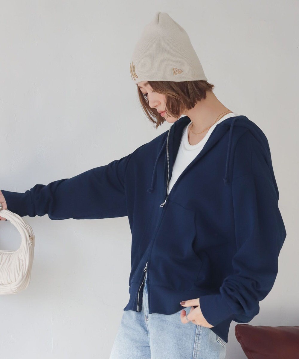 WEGO 【ユニセックス着用ITEM/MLサイズ展開】コンパクトフィットダブルZIPパーカー 