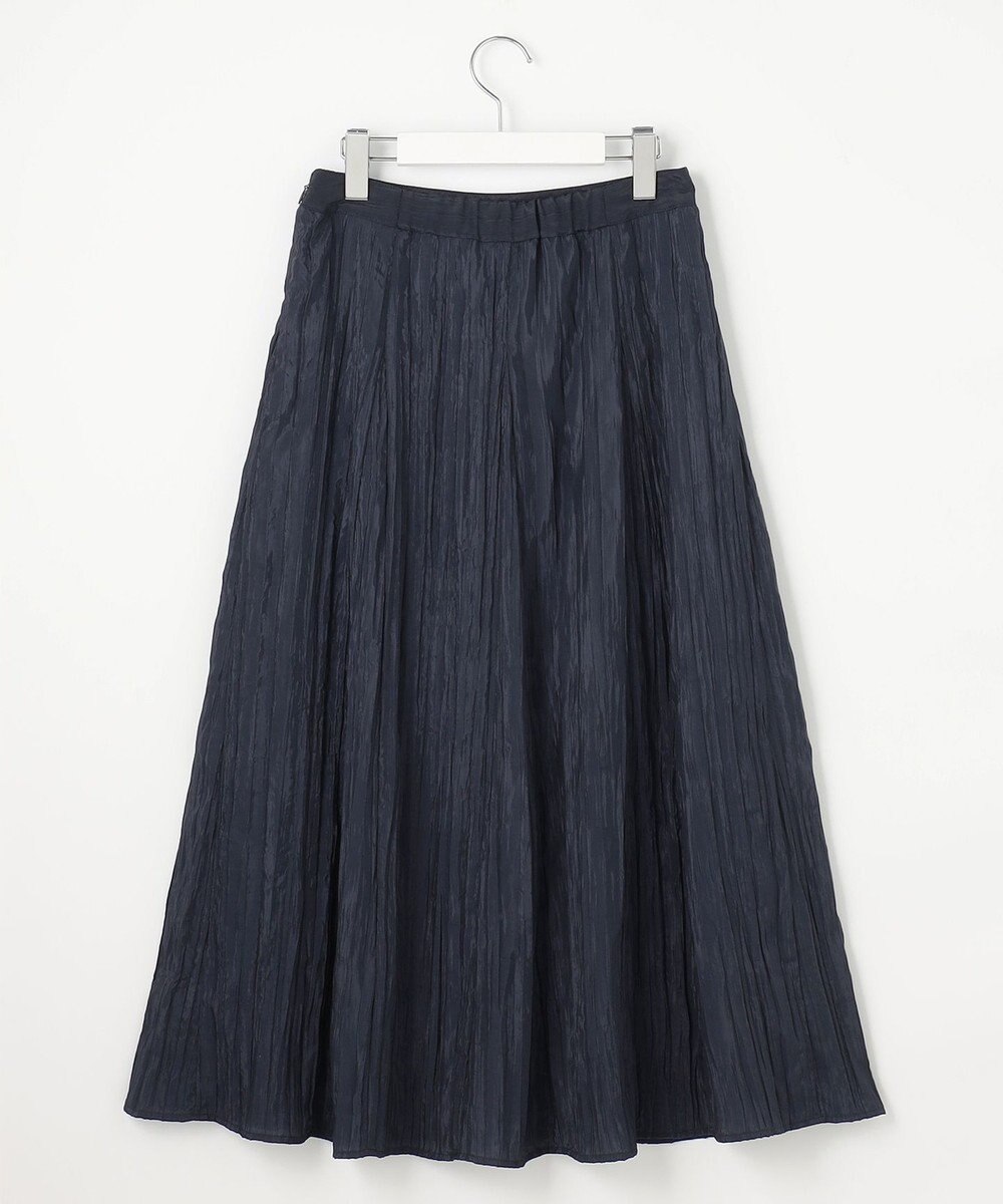 J.PRESS LADIES 【洗える】リンクルリッド フレアー スカート 