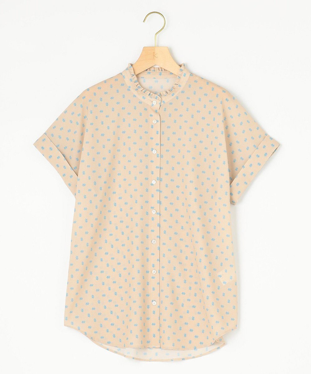 組曲 S 【セットアップ対応可】モノグラムプリント2WAYブラウス 