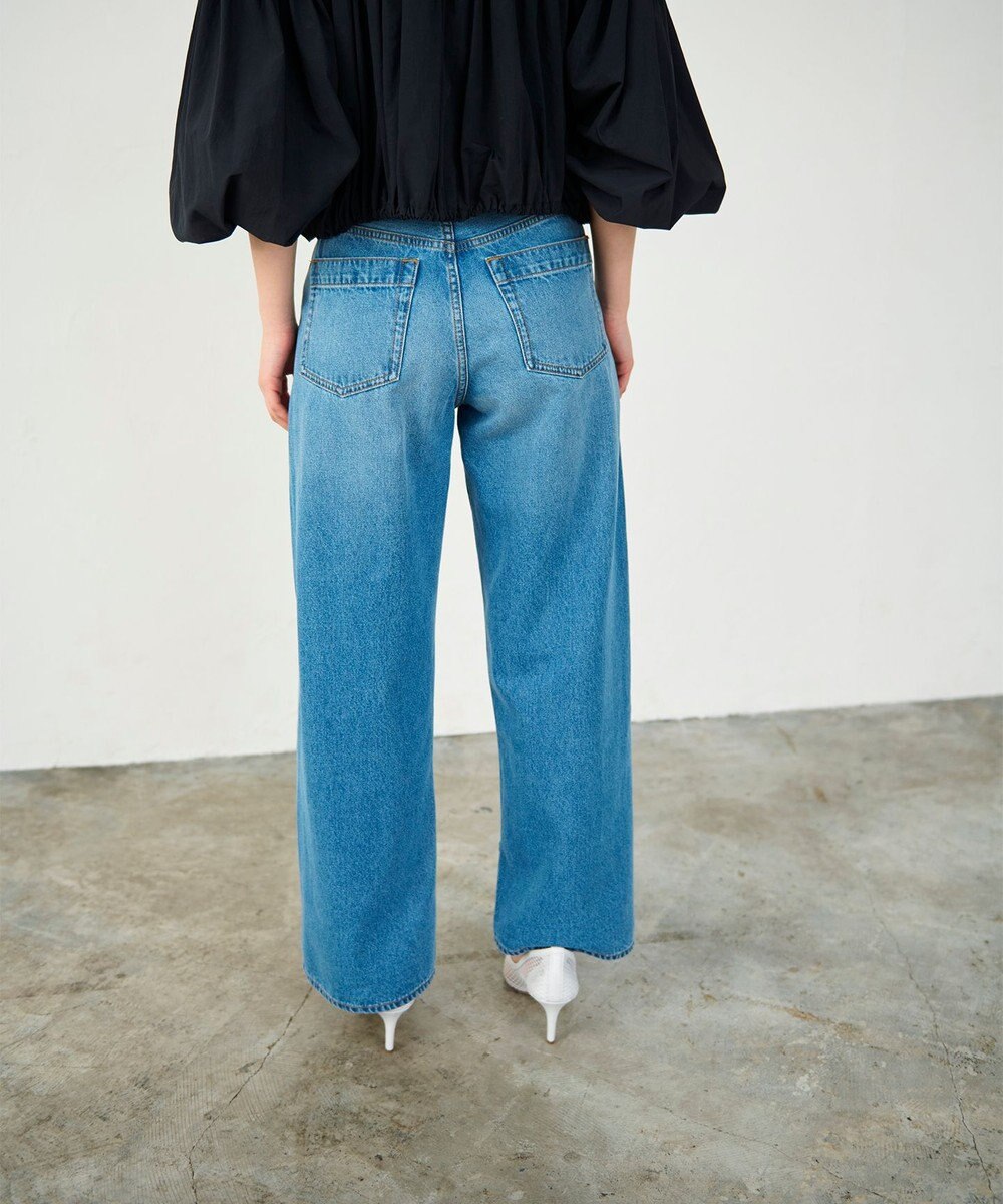 GRACE CONTINENTAL ラップデニムパンツ 