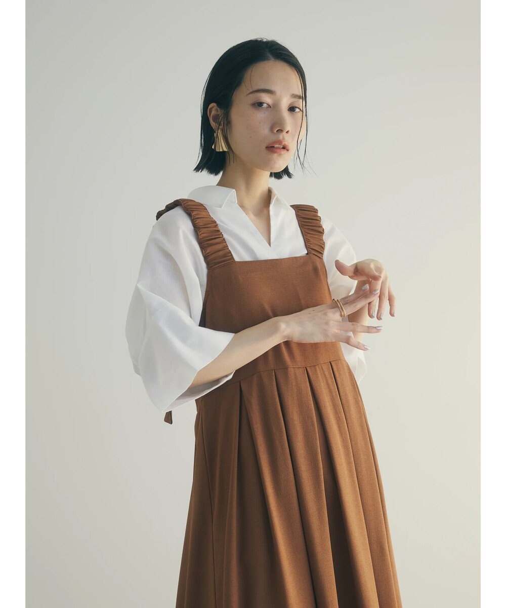 Green Parks armonia.ギャザーストラップワンピース 