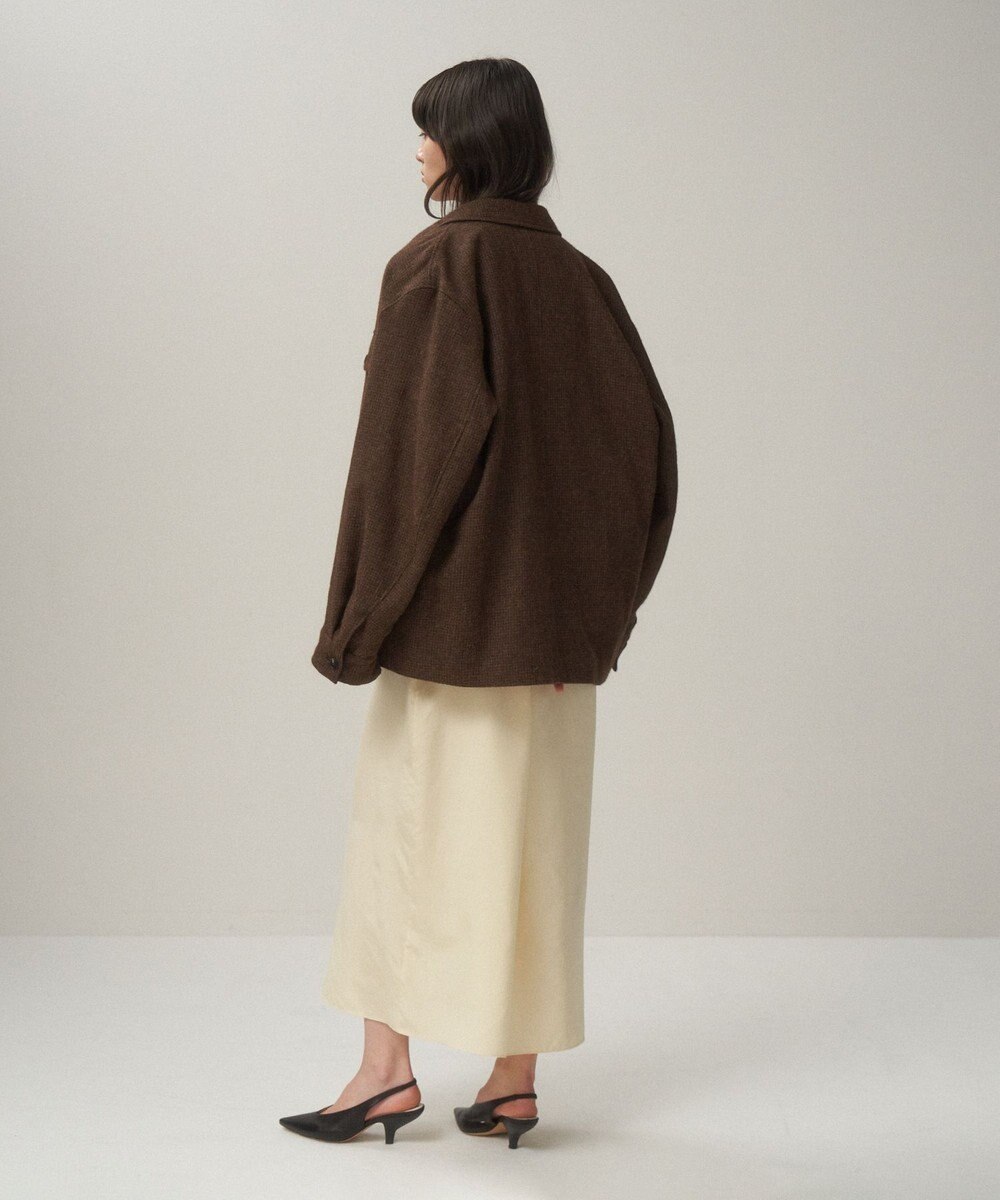 ATON ALPACA HOUND TOOTH | CPOジャケット - UNISEX 