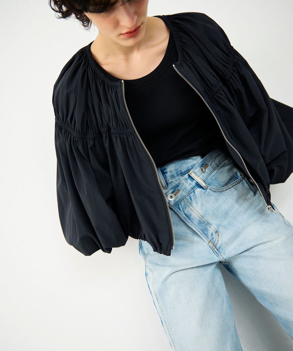 GRACE CONTINENTAL ラップデニムパンツ 