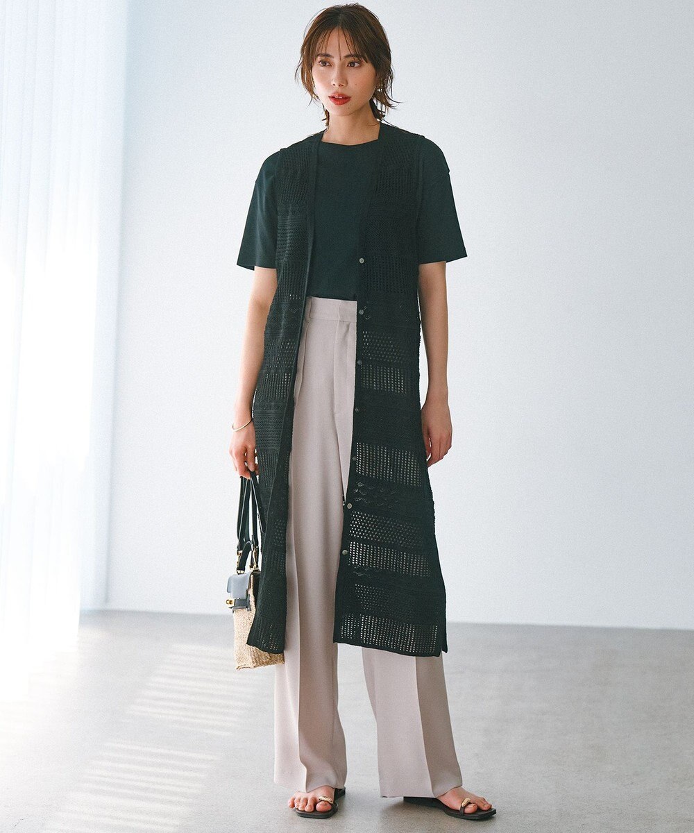 23区 S 【GLOW8月号掲載/接触冷感】半袖 クロップド IT TEE 