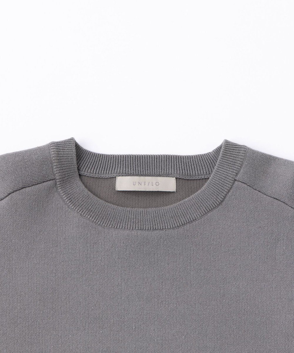 UNFILO MENS 【新色追加】スウェットライク クルーニット [24年秋冬商品] 