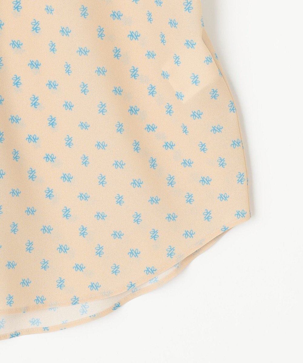 組曲 S 【セットアップ対応可】モノグラムプリント2WAYブラウス 