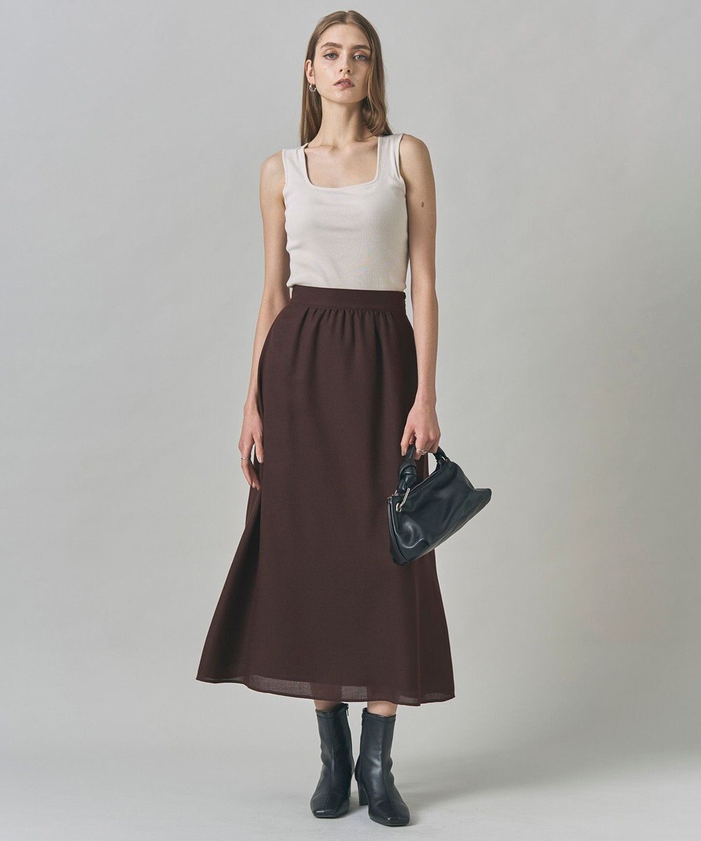 ICB 【洗える】【OUR WACOAL コラボ】カップイン スクエアネック タンクトップ 