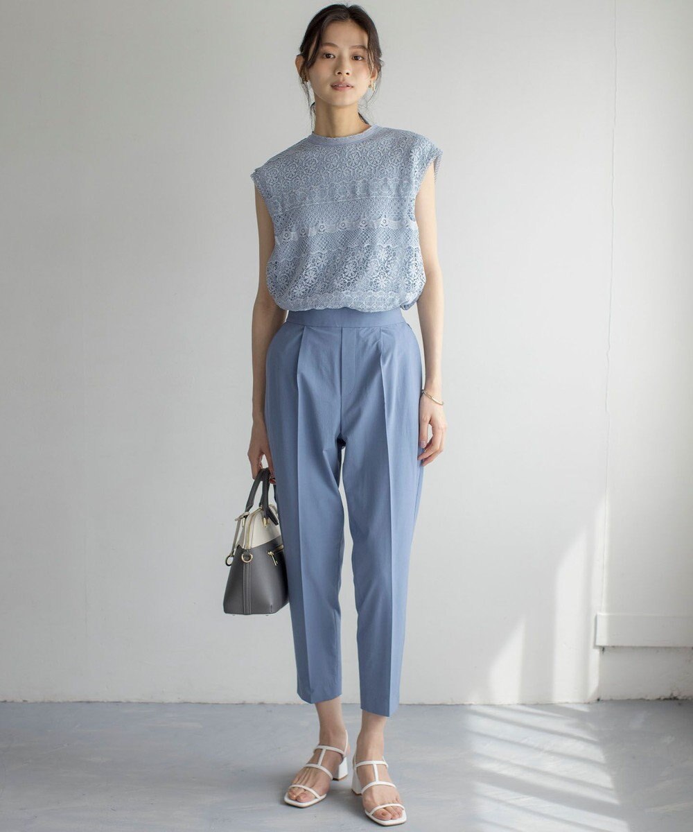 組曲 スーパーライトストレッチテーパード パンツ 